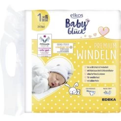 Elkos Baby Glück Premium Windeln 1 Newborn 2-5KG 28ST