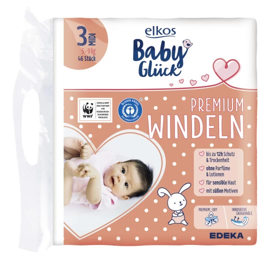 Baby Premium Glück Windeln 3 Midi 5-9KG 46ST 1 Baby Premium Glück Windeln 3 Midi 5-9KG 46ST