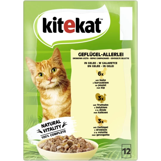Kitekat Geflügel-Allerlei In Gelee 12x 85G 1 Kitekat Geflügel-Allerlei In Gelee 12x 85G