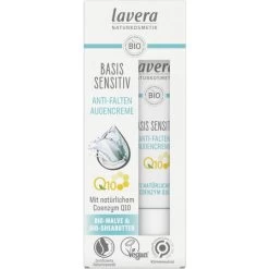 Lavera Naturkosmetik Basis Sensitiv Anti-Falten Augencreme Q10 15ML