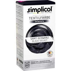 Simplicol Textilfarbe Intensiv Samt-schwarz 150ML+400G