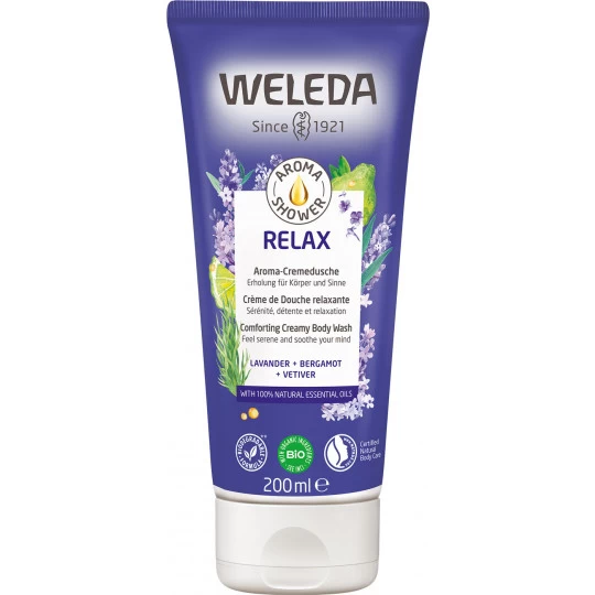 Weleda Aroma-Cremedusche Relax 200ML 1 Weleda Aroma-Cremedusche Relax 200ML